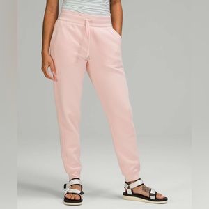 Lululemon Pink Mist Scuba High-Rise Relaxed Jogger